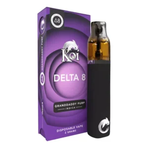 THC Vape Pen – KOI Granddaddy Purple 2000mg Delta 8 THC Vape Pen