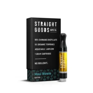 THC Cartridge​ – Straight Goods 1gram 510 THC Cart – Maui Wowie
