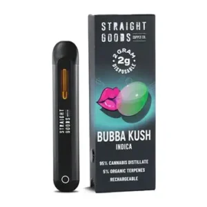 THC Vape Pen – Straight Goods 2gram Disposable – Bubba Kush