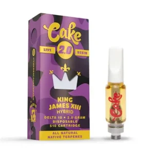 Vape Cartridge​ – Cake 2000mg THC Cartridge – King James XIII