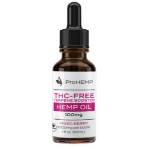 Prohemp – Hemp Tincture – THC-Free Hemp Oil – Mixed Berry – 3000MG